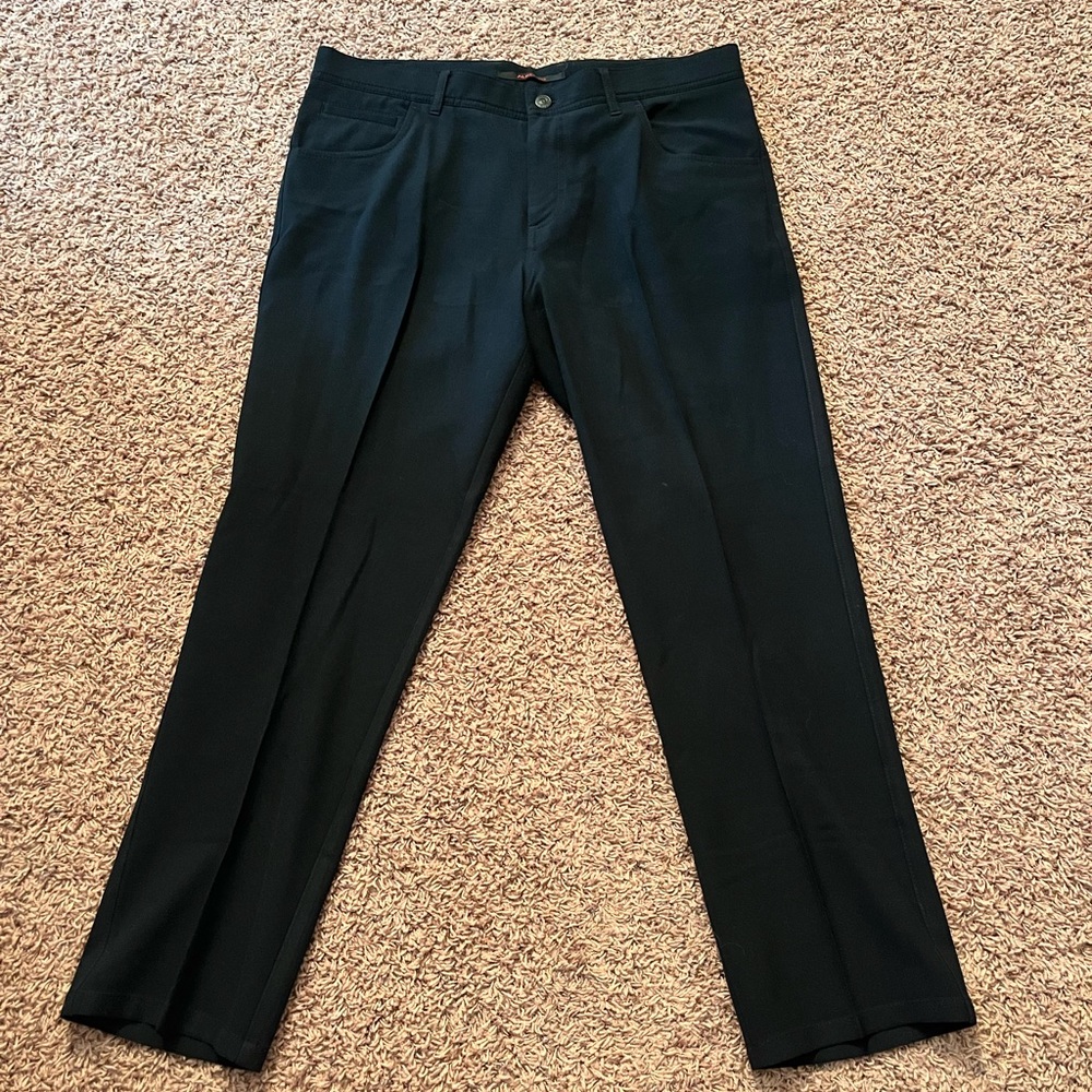 COPY - Mens Alberto Stone Ceramica Modern Fit Navy Blue Dress Pants Size 34x27 …